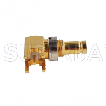 75 Ohm RF Connector 1.0/2.3(CC4/SSA) thru hole Jack Bulkhead RA vertica