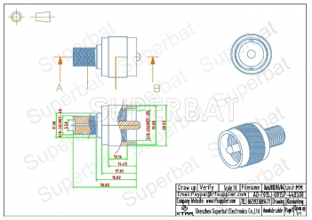 F Jack Female to UHF Plug Male Adapter Straight