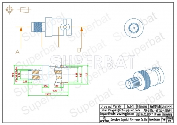 BNC Jack Female to SMA Jack Female Adapter Straight