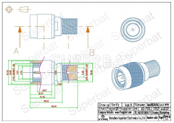 F Jack Female to TNC Plug Male Adapter Straight