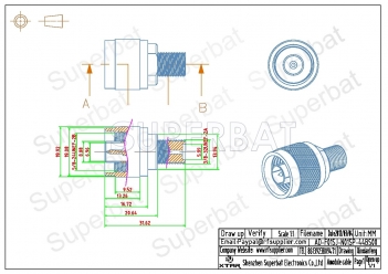 F Jack Female to N Plug Male Adapter Straight