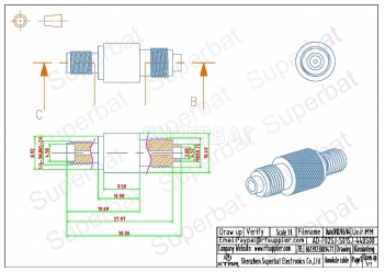 FME Jack Female to SMA Jack Female Adapter Straight