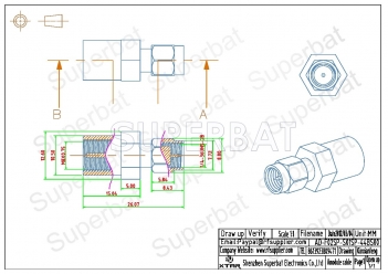 FME Aerial Connector for DAB car radio with SMA(F) connector