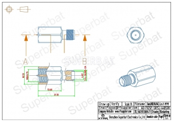 FME Plug Male to SMA Jack Female Adapter Straight