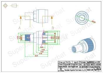 FME Plug Male to N Plug Male Adapter Straight