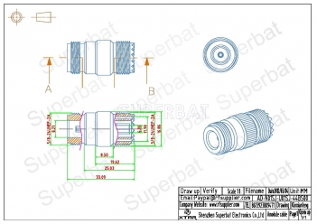 N Jack Female to UHF Jack Female Adapter Straight