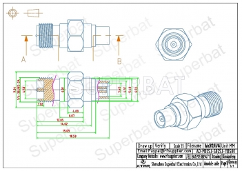 MCX Jack Female to RP SMA Jack Male Adapter Straight