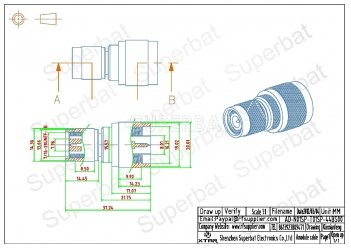 N Plug Male to TNC Plug Male Adapter Straight