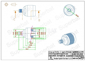 N Plug Male to SMA Jack Female Adapter Straight