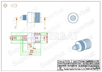 FME Jack Female to N Jack Female Adapter Straight