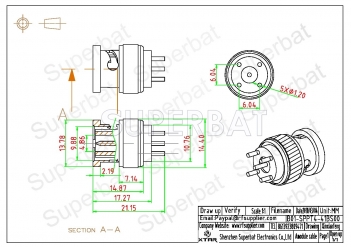 BNC Plug Male Connector Straight Solder