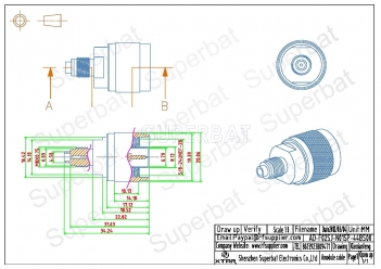 FME Jack Female to N Plug Male Adapter Straight