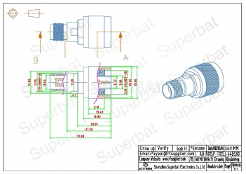 N Plug Male to TNC Jack Female Adapter Straight