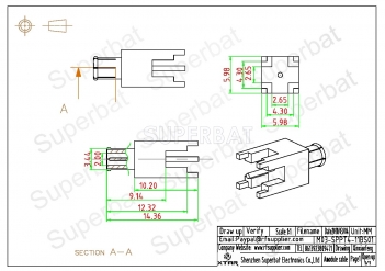 MCX Plug Male Connector Straight Solder