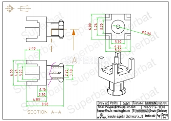 MCX Plug Male Connector Straight Solder