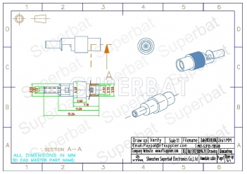 MMCX Jack Female Connector Straight Solder 1.13mm