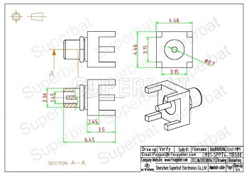 MMCX Plug Male Connector Straight Solder