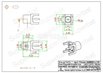 MCX Jack Female Connector Straight Solder