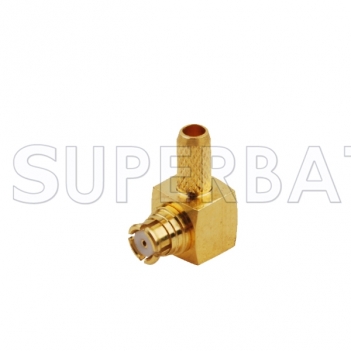 SMP Crimp Jack Right Angle RF Connector for LMR100