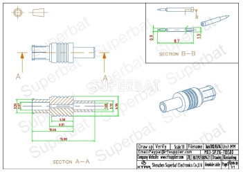 MCX male RG316 RG174 cable connector