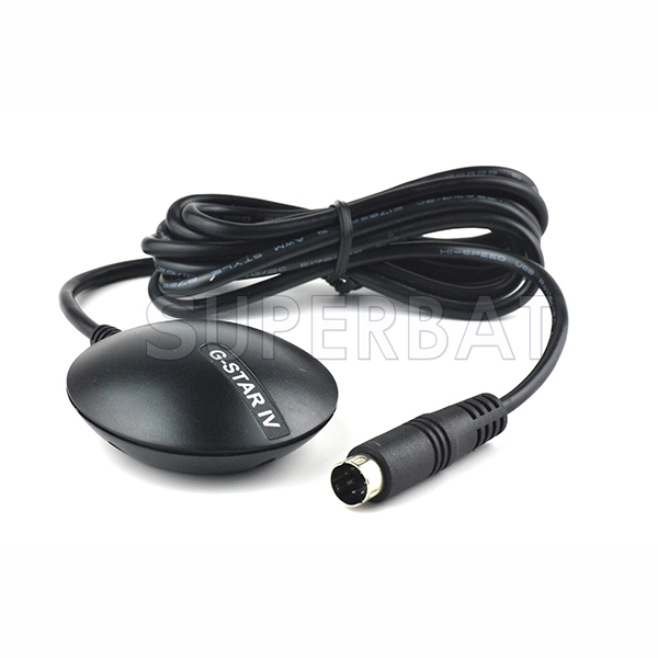 GlobalSat BR-355S4 Cable GPS with SiRF Star Receiver, GPS Antenna