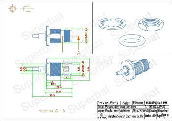 TNC Jack Female Connector Straight Bulkhead With O-Ring Crimp RG316 RG179 RG174