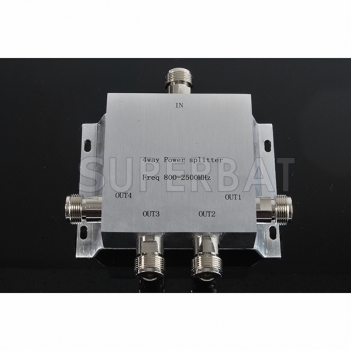 800-2500MHz 4-way Power Divider N female connector