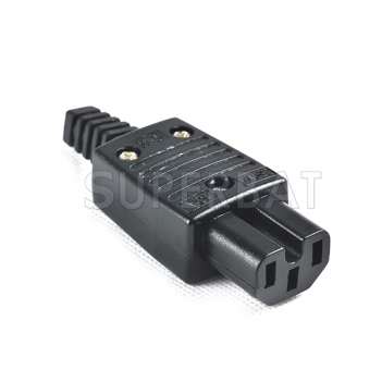 IEC C14 Connector Female Kettle Mains Power Inline Jack rewirable