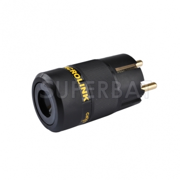 New FP-02EU Gold Plated Schuko EU Mains plug connector