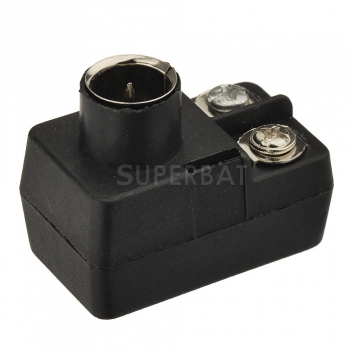 300 Ohm to 75 Ohm UHF VHF FM Matching Transformer Adapter with F Type Male Coax Coaxial Connector Plug for Antenna Cable Wire