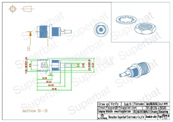 TNC Jack Female Connector Straight Bulkhead Crimp RG316 RG174