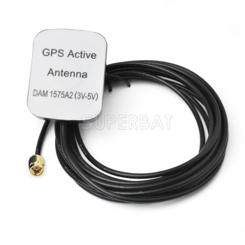 GPS active Antenna with SMA Plug connector RG174 3 meter, gps antenna