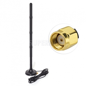 2.4GHz 9dBi Omni WiFi antenna RP-SMA for wireless router