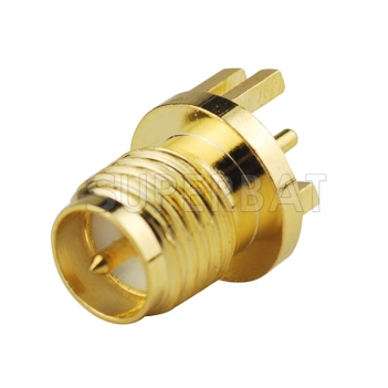 RP-SMA Male End Launch Jack PCB Mount RF connector Teflon insulator