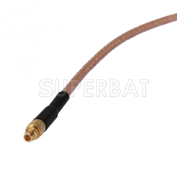 MMCX Male Straight to BNC Male Right Angle Pigtail Cable RG316 RF / Coaxial Cable Assembly