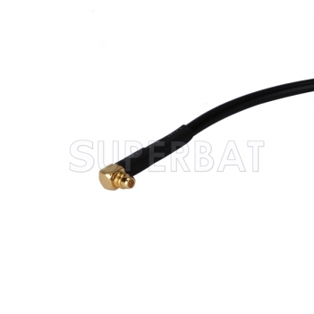 RF cable assembly MMCX male Right Angle to N male straight pigtail cable RG174