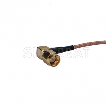 BNC Female Bulkhead with O-ring Straight to SMA Male Right Angle Pigtail Cable RG316 Coax RF Coaxial Cable