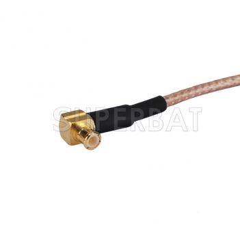 RF cable assembly MCX male right angle to SMA female Flange straight pigtail cable RG316