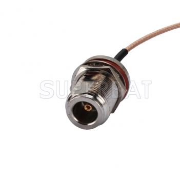 RF cable assembly N female bulkhead O-ring to RP-SMA male straight Patch Lead RG316 for wireless