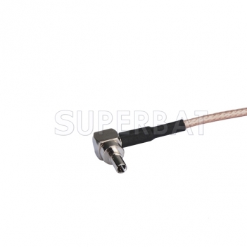 MMCX female RA to CRC9 male connector for Huawei pigtail cable RG316