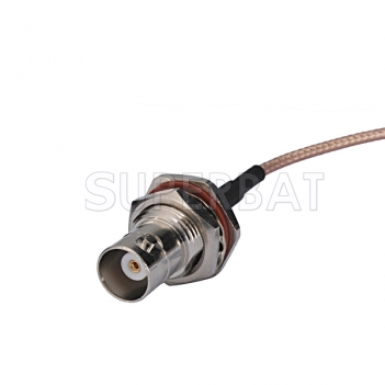 Pigtail Cable TS9 Male RA to BNC Female Bulkhead O-ring RG316 Coax Antenna Extension Cable