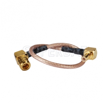SMB male RA to SMB female RA pigtail Cable RG316