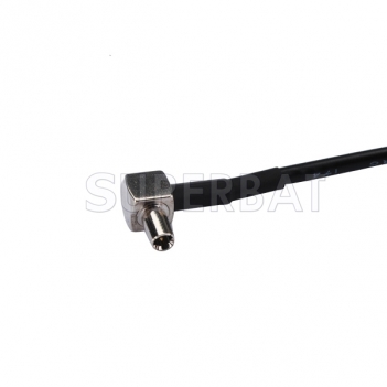 Pigtail cable TS9 Male RA to SMB female RA RG174 15cm