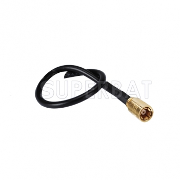 SMB male straight to exposed end Connector pigtail cable RG174