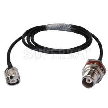 RF Wireless Router Cable TNC female Bulkhead O-ring to TNC male pigtail cable