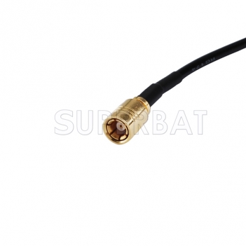 SMB male straight to exposed end Connector pigtail cable RG174