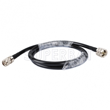 RP-TNC male crimp to UHF male crimp straight Patch Lead LMR400 Custom RF cable assembly