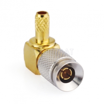 Right Angle 1.0/2.3 Plug Male Connector crimp for RG316