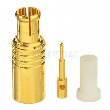 Customized MCX Male Solder Connector for 0.141" RG402 Semi Rigid Coaxial Cable