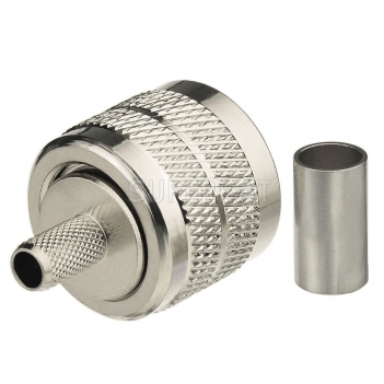 UHF Plug Male Connector Straight Crimp LMR-195